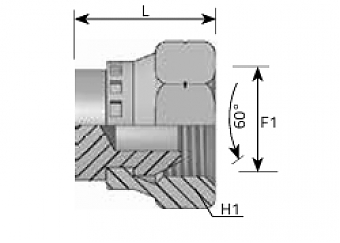 Заглушка с гайкой DKM M20x1,5
